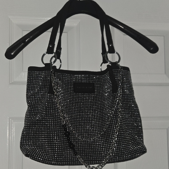 Fashion & Bag Handbags - Chic Black and Silver Women's Shoulder Bag NWOT